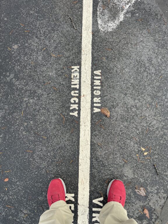 Straddling the Kentucky/Virginia line