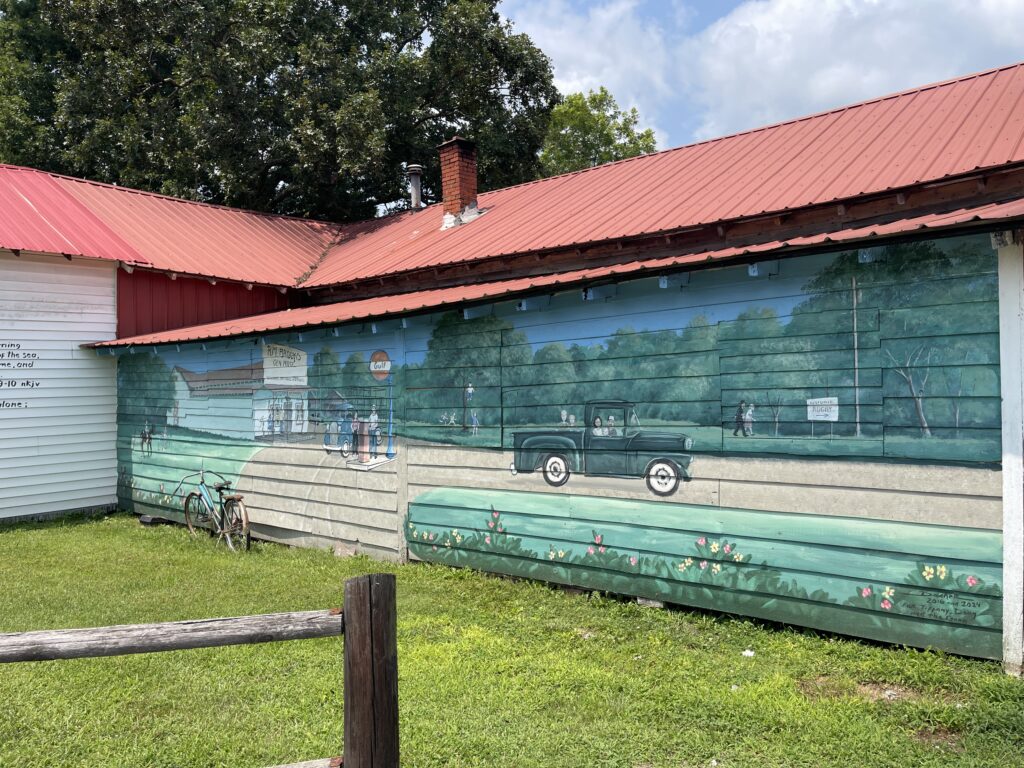 Mural on the side of R.M Brooks