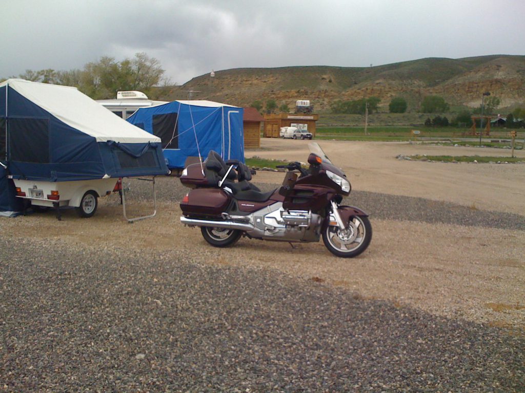 The Goldwing that towed a camper.
