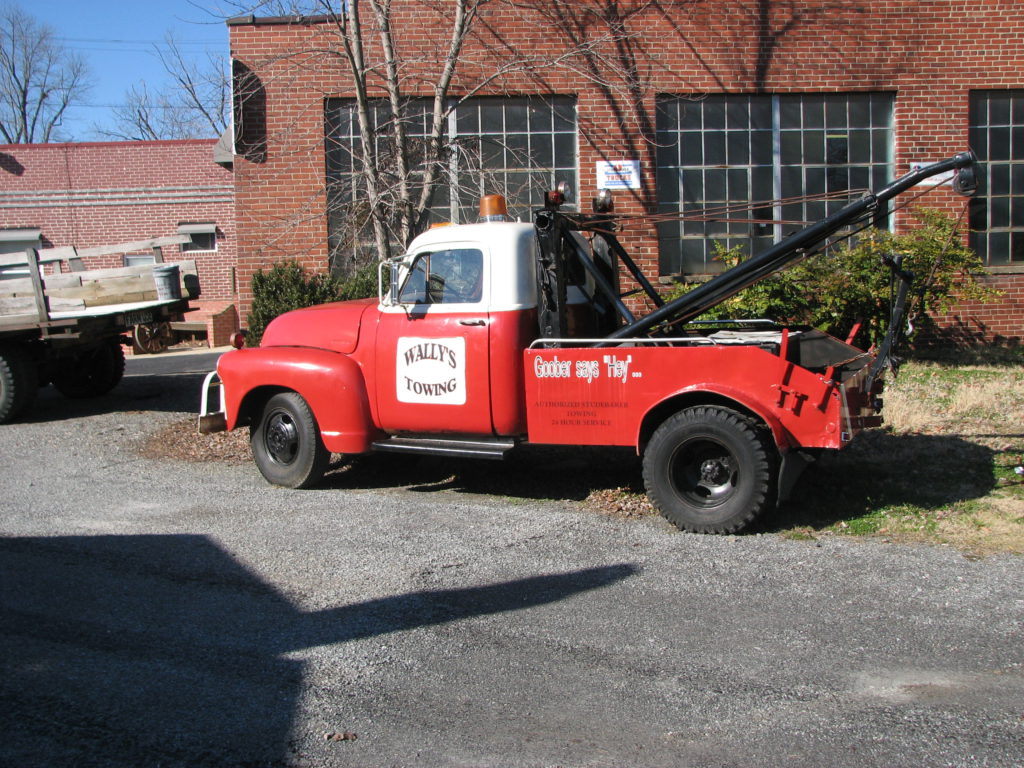 Wally's tow truck