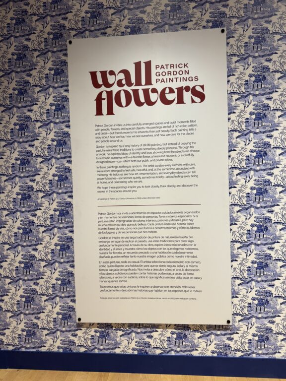 Wall Flowers Exhibit