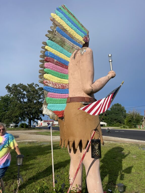 Indian Chief Statue Right
