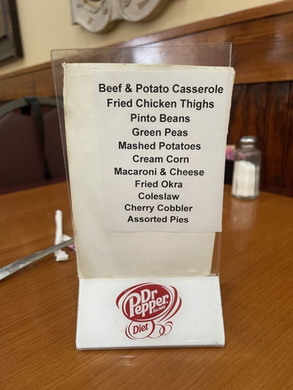 Daily specials