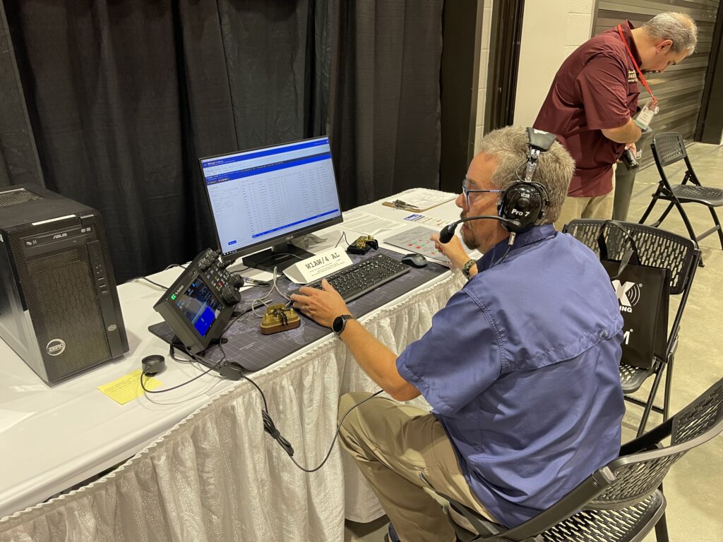 Ken operating W1AW/4 at the Huntsville Hamfest